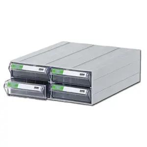 투명 플라스틱서랍장 중형 2단 서랍식 부품박스 플라스틱통