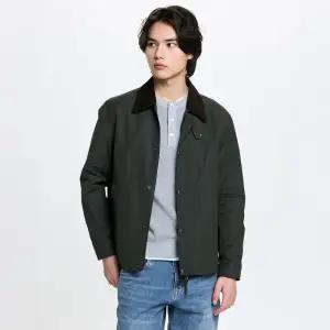 백화점 헤지스 남성 카라배색 면혼방 점퍼 HZJU6A206K3