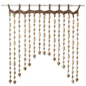 원목구슬 비즈발 공간분리 주방 단일옵션 커튼 블라인드