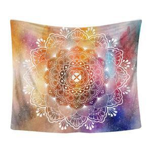 만다라커튼 대형 요가 명상 보헤미안 가리개 만다라꽃