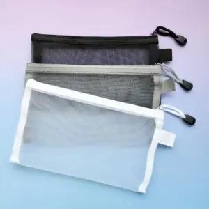 가방 지퍼 메쉬 파우치 3color