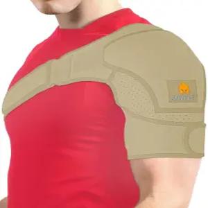 스파르토스 어깨 보호대 - 찢어진 로테이터 커프 지지 슬리브 AC 관절 팔 안정성 스트랩 랩 이셉 14-30인치
