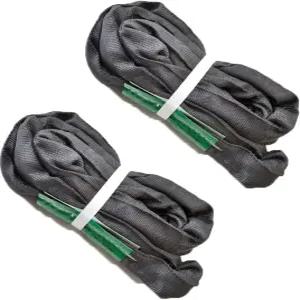 요가 해먹 에어리얼 실크를 나무 팔다리나 빔 위에 감쌀 수 있는 후프 리깅 폴리에스테 슬링용 블랙 스팬셋