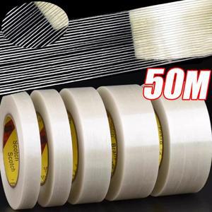 줄무늬 유리 섬유 테이프 강력한 리튬 배터리 팩 절연 랩 헤비 듀티 투명 강화 접착