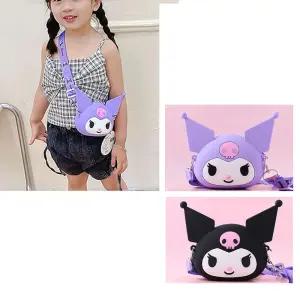 쿠로미 실리콘 얼굴 가방 S 유아동 폰크로스백 (선택) OrN7+8AWv