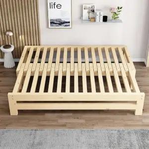 원목침대프레임 접이식 자취방 평상 공간활용 원룸