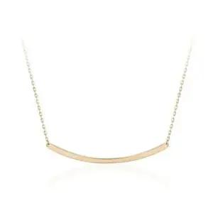 목걸이선물 골드 심플 라운드 스틱 체인 목걸이 14K