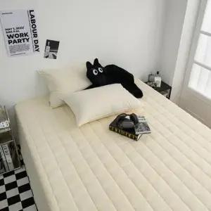 매트리스커버K 샤이니 누빔 순면 매트리스커버 K 베이지 단품 시트