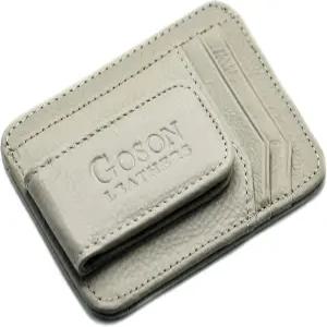 남성용 고손 가죽 머니 클립 지갑 앞니 신용카드 홀더 슬림 미니멀리스트