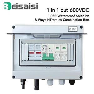 1입력 1출력 태양광 PV 결합기 박스(낙뢰 보호 기능 포함) DC 퓨즈 MCB SPD IP65 방수 분배함