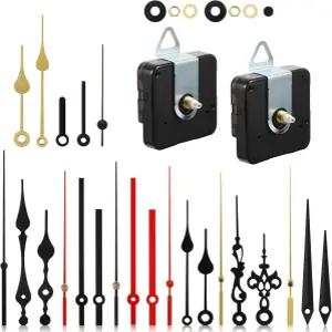 아웃투스 2피스 쿼츠 시계 이동 메커니즘 8개 세트 DIY 키트 교체 3mm