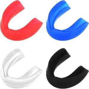 복싱 MMA 농구 하키 가라테 태권도 유도 무술 및 모든 접촉 스포츠를 위한 4Pcs 마우스 가드 성인 주니어
