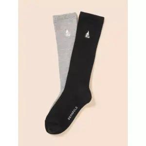 [국내정품] 빈폴키즈 [33% OFF][BEANPOLE KIDS] 여아 베이직 반타이즈 2족 SET 그레이 (BI53KTG023) 키즈