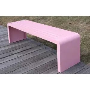 레인보우 무지개 야외 벤치 휴게실 대기 버스정류장