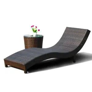 야외 라탄 썬베드 정원 리조트 수영장 옥상 선베드