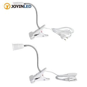 360도 유연한 책상 램프 EUUS 플러그 홀더 E27 기본 라이트 소켓 On Off 스위치 전구