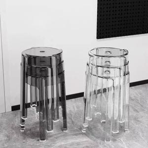 쌓을 수있는 식사 의자 플라스틱 간단한 생활 방 가구 다기능 테이블 휴대용 북유럽 Krzeslo 미적