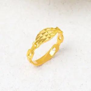 [골드모아]여자 순금 반지 디자인 3.75g [컷팅 물고기 체인]