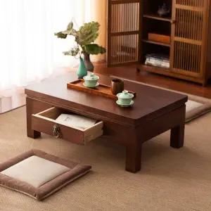 원목 다과상 티테이블 복고풍 사이드 고급 테이블 감성 찻상