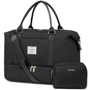 LOVEVBOOK 여행용 더플백, 신발칸 여성용 위켄더백, 화장실 가방, 젖은 주머니가 있는 짐 분만 및 분만용 병원 가방