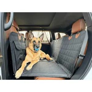 대형견 카시트 차량 가죽보호 텐트 뒷좌석 방석 블랙