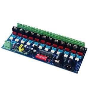 고전압 12 채널 DMX512 디코더 AC110V 램프 백열등 조광기 220V 50HZ 조명 12CH DMX 5A