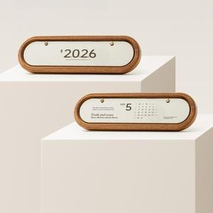 미니 탁상 달력 데스크 원목 캘린더 빈티지