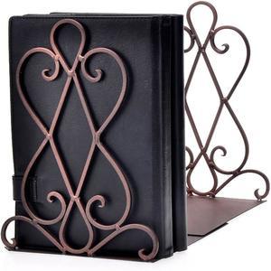 아트 북엔드 럭셔리 레트로 오거나이저 스탠드 책상 홀더 랙 학교 헤비 리버럴 책장 장식 1쌍 / 패딩 선물