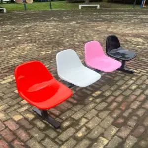 관람석 의자 플라스틱 공연장 야외 경기장 스포츠 대기석 대기의자 관중 실외 야구장