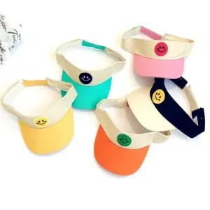 옆집샵 스마일 로고 썬캡 밀짚 모자 햇살 아래 우리 아이 미소 지켜주기 자외선 차단 선캡