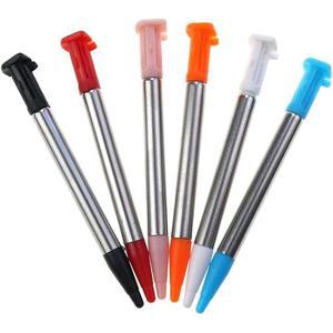 새로운 2DS LL XL 2DSXL 터치스크린 펜 게임 액세서리용 Sonuen 6 컬러 메탈 조절식 텔레스코픽 스타일러스