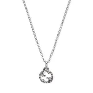 목걸이 인터로킹 G 펜던트 네클리스 실버 455535 J8400 0811