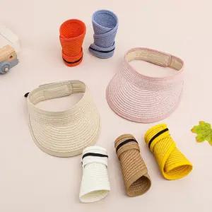 옆집샵 아기 밀짚 썬캡 여름 모자 귀여움과 햇빛 차단을 동시에 챙기는 유아 썬햇