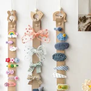 옆집샵 우드 삔 정리대 헤어핀 거치대 예쁜 핀들을 깔끔하게 모아주는 새 모양 원목 정리대