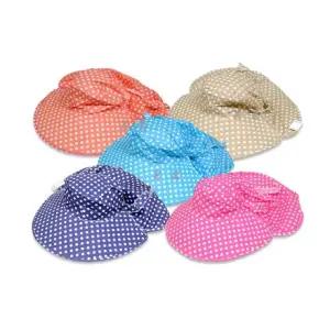 옆집샵 도트 햇빛 차단 모자 마스크 모자 자외선 한 방울도 허락 않는 치마형 얼굴 가리개