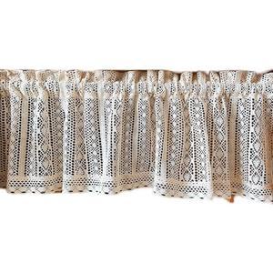 빈티지 뜨개 레이스 커튼 뜨개레이스커튼 책장 빈티지커튼 100x45 레일핀형 거실 안방