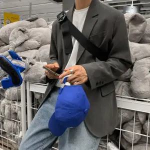 샤오원샵 남자 쁘띠 봄가을 루즈핏 코트 싱글 스트리트 정장 자켓 키작남 꾹3