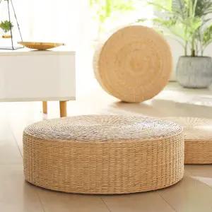 밀짚 원형 라탄 방석 두꺼운 의자 좌식 바닥방석112004