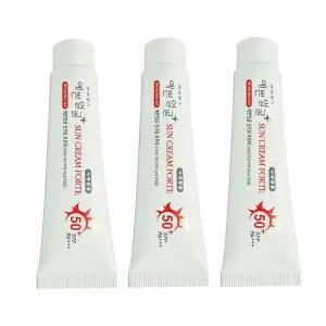 [셀러에이드]웰빙헬스 예쁜얼굴 썬크림 포르테 25g x 3개