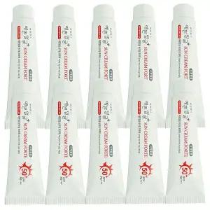 [셀러에이드]웰빙헬스 예쁜얼굴 썬크림 포르테 25g x 10개