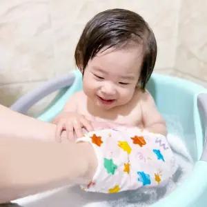 허그붕붕 유아용 인견때타올 저자극 때수건 1+1