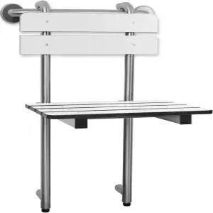 휴대용 걸이형 프로필 벤치 샤워 시트 18인치 그랩 바 지지 스테인리스 스틸 화이트
