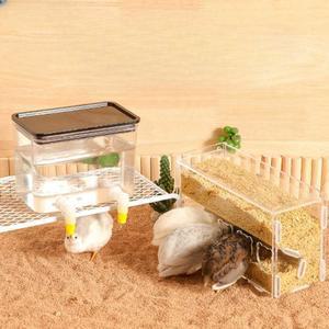 미니 메추리 키우기 모이통 사육장 사육통 병아리 급수대