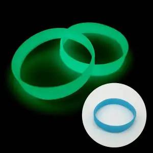 밴드형 실리콘 야광팔찌 블루