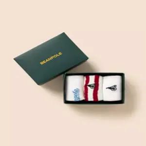 [국내정품] 빈폴키즈 메쉬 단목 양말 3족 세트 스카이 블루 키즈 아동 양말