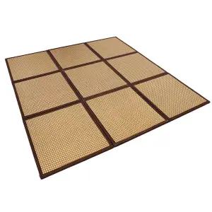 붙이는 매트 다다미 바닥재 장판 대나무 일본식 접착식 베란다 시트 타미 인테리어 거실용