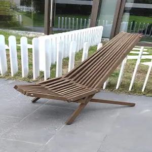 접이식 의자 나무 야외 썬베드 테라스 원목 체어 발코니 휴식 라운지
