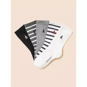 [국내정품] 빈폴키즈 [BEANPOLE KIDS] 베이직 양말 5족 SET 화이트 (BI62KTU021) 키즈 아동 양말