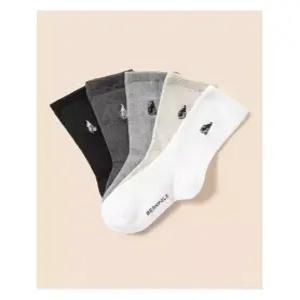 [국내정품] 빈폴키즈 베이직 양말 5족 세트 화이트 (BI57KTU051) 키즈 아동 양말