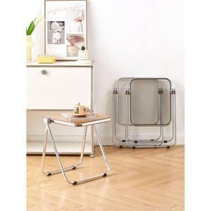 북유럽 릴테이블 접이식 간이식탁 투명 테이블